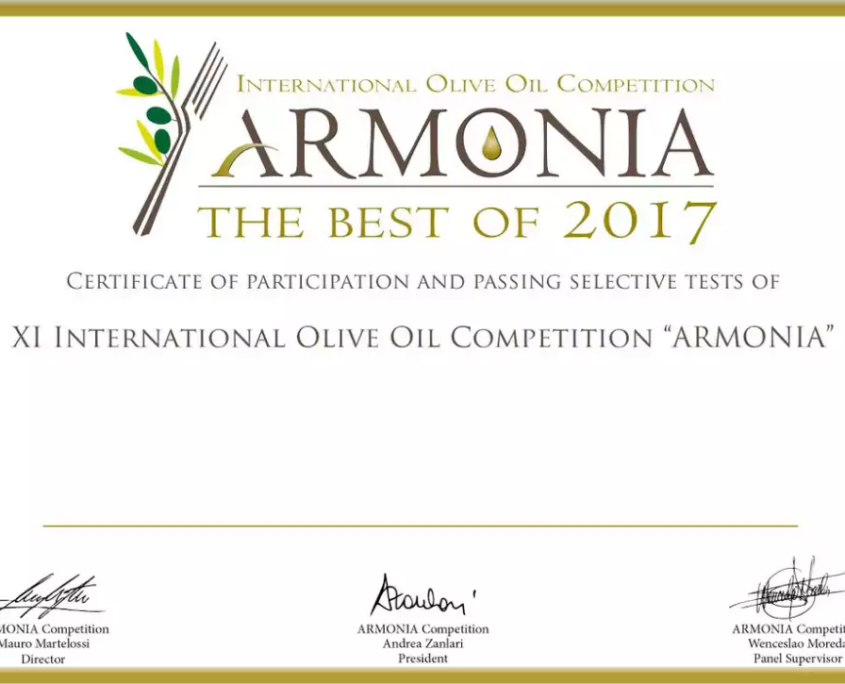 Test winnaar olijfolie bij Armonia
